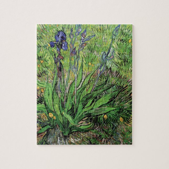 Vincent Van Gogh - The Iris Nature Lover Fine Art Jigsaw Puzzle (Vertical)