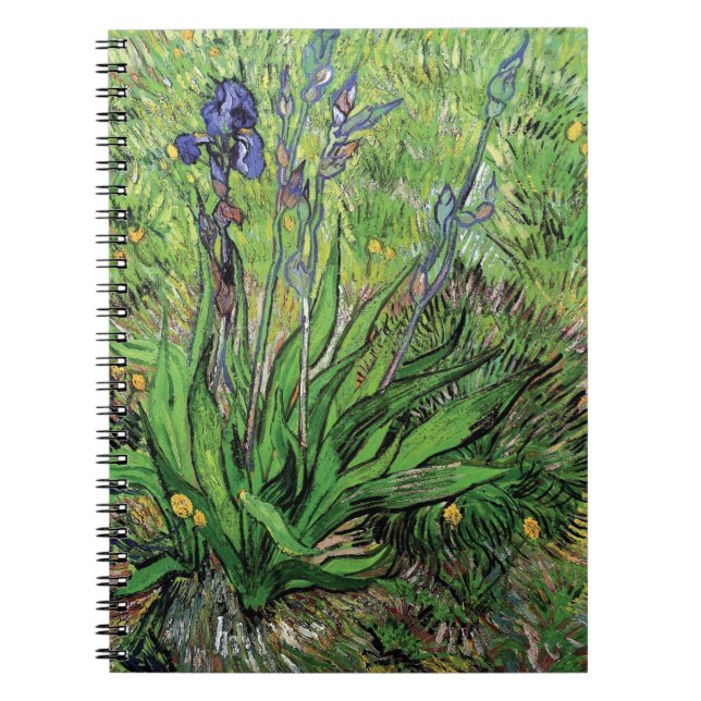 Vincent Van Gogh - The Iris Nature Lover Fine Art Notebook (Front)