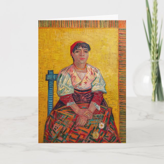 Vincent Van Gogh - The Italian Woman Card (Front)