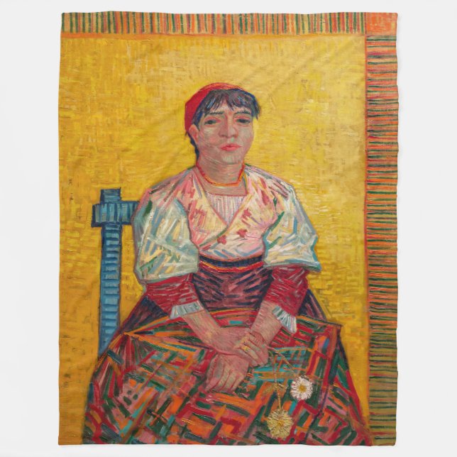 Vincent Van Gogh - The Italian Woman Fleece Blanket (Front)