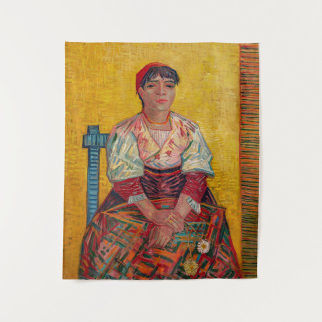Vincent Van Gogh - The Italian Woman Tapestry (Front)