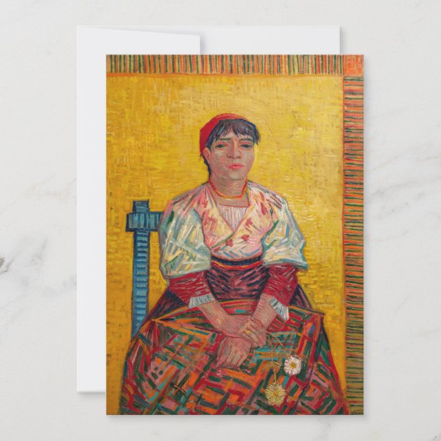 Vincent Van Gogh - The Italian Woman Thank You Card (Front)