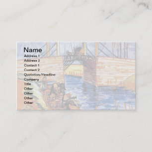 Vincent Van Gogh - The Langlois Bridge At Arles Business Card