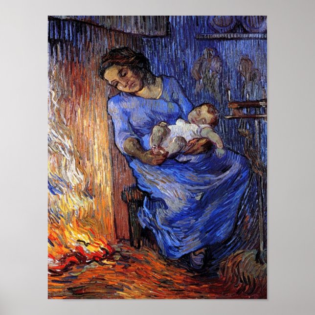 Vincent Van Gogh - The Man Is At Sea Fine Art Poster (Front)