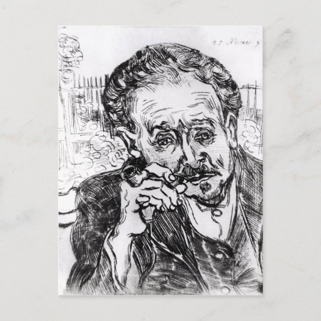 Vincent van Gogh | The Man with the Pipe Postcard (Front)