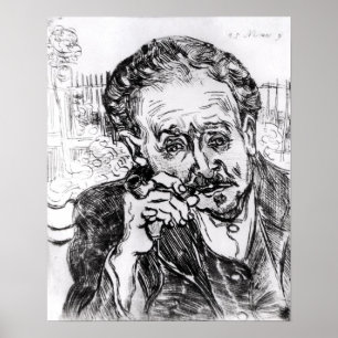 Vincent van Gogh The Man with the Pipe Poster