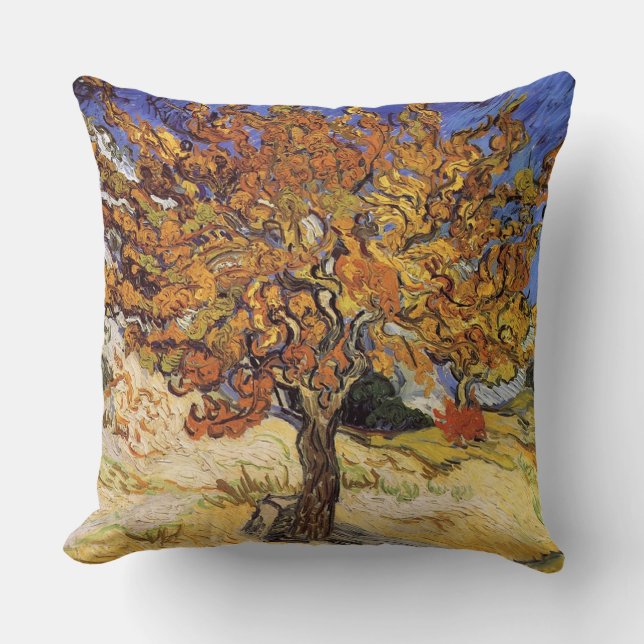 Vincent van Gogh-The Mulberry Tree Cushion (Front)