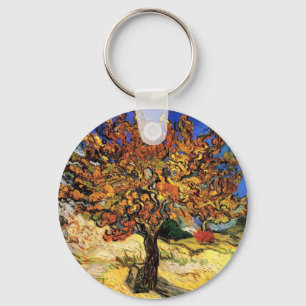 Vincent Van Gogh - The Mulberry Tree Fine Art Key Ring