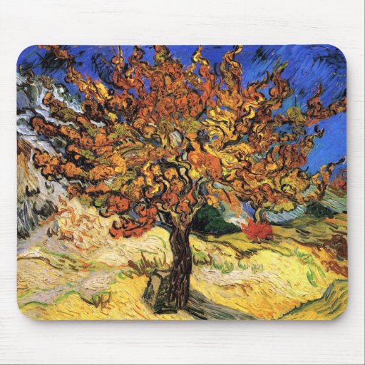 Image of Vincent Van Gogh - The Mulberry Tree Fine Art Mouse Mat