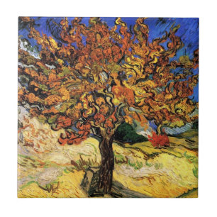 Vincent Van Gogh - The Mulberry Tree Fine Art Tile