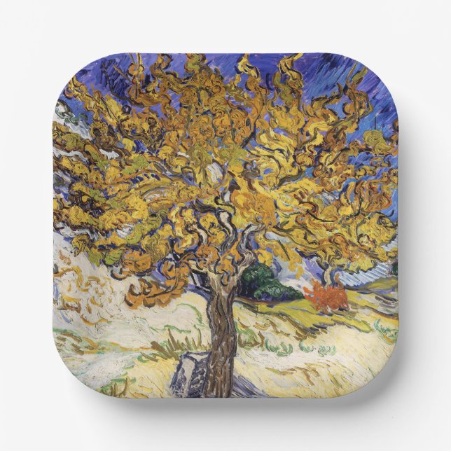 Vincent van Gogh - The Mulberry Tree Paper Plate (Front)