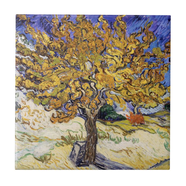 Vincent van Gogh - The Mulberry Tree Tile (Front)