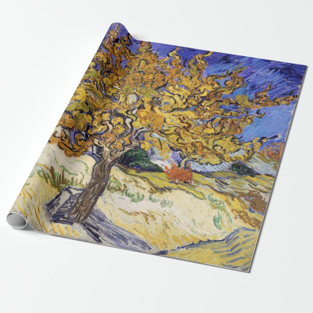 Vincent van Gogh - The Mulberry Tree Wrapping Paper (Unrolled)
