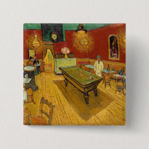 Vincent van Gogh - The Night Cafe 15 Cm Square Badge