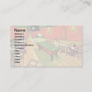 Vincent Van Gogh - The Night Cafe In Arles Business Card