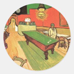 Vincent Van Gogh - The Night Cafe In Arles Classic Round Sticker