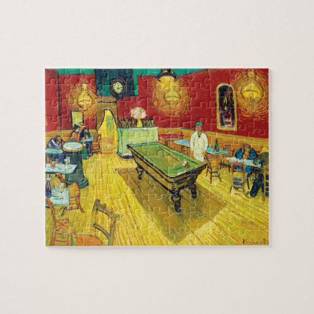 Vincent Van Gogh The Night Cafe (Le café de nuit) Jigsaw Puzzle (Horizontal)