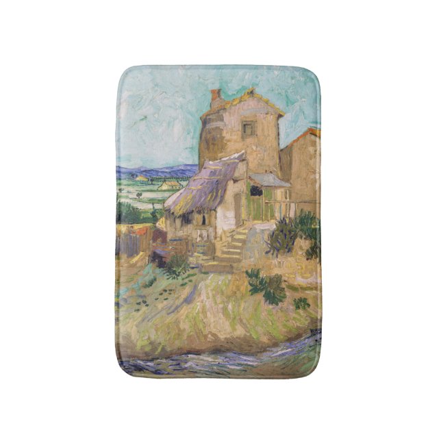 Vincent van Gogh - The Old Mill Bath Mat (Front Vertical)