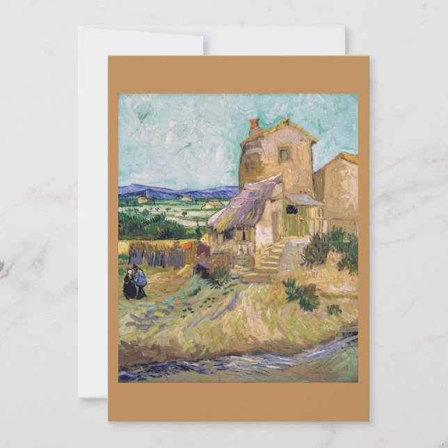 Vincent van Gogh - The Old Mill Invitation (Front)