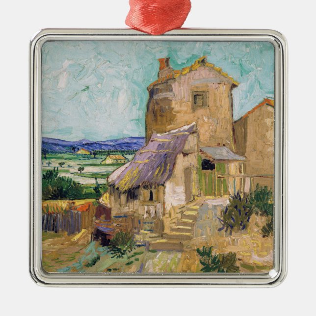 Vincent van Gogh - The Old Mill Metal Tree Decoration (Front)
