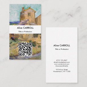 Vincent van Gogh - The Old Mill - QR Code Business Card