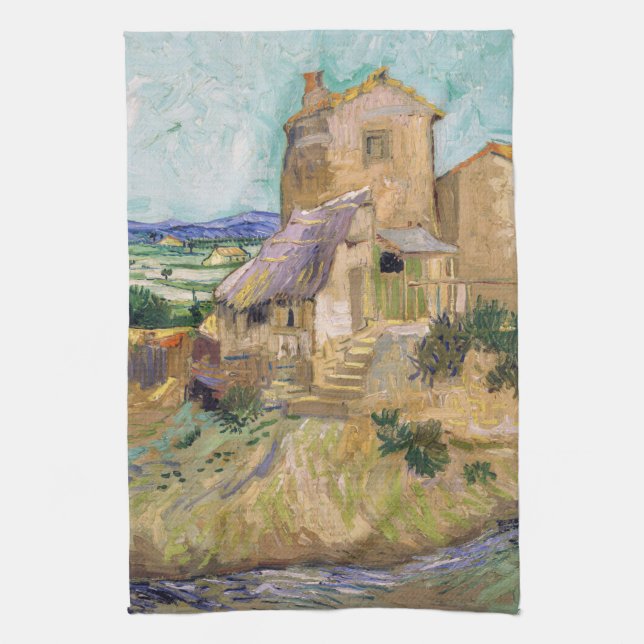 Vincent van Gogh - The Old Mill Tea Towel (Vertical)
