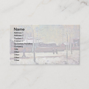 Vincent Van Gogh - The Old Station At Eindhoven Business Card