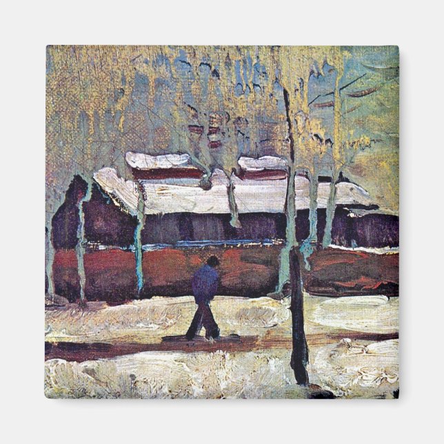 Vincent Van Gogh - The Old Station At Eindhoven Magnet (Front)