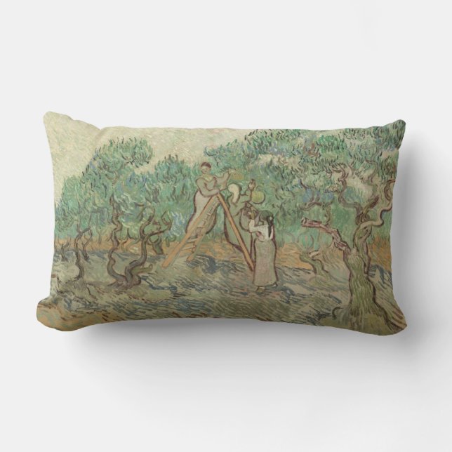 Vincent Van Gogh | The Olive Orchard Lumbar Cushion (Front)