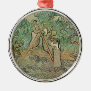 Vincent Van Gogh The Olive Orchard Metal Tree Decoration