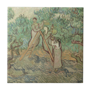 Vincent Van Gogh The Olive Orchard Tile