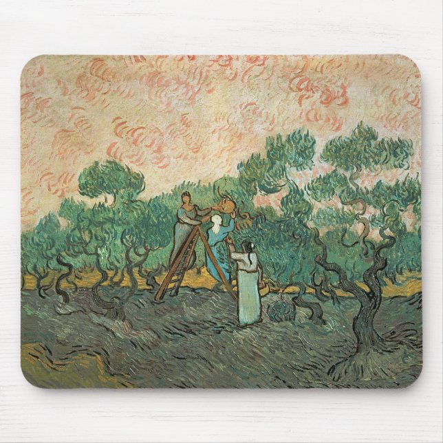 Vincent van Gogh | The Olive Pickers, Saint-Remy Mouse Mat (Front)