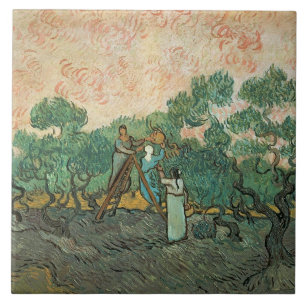 Vincent van Gogh The Olive Pickers, Saint-Remy Tile