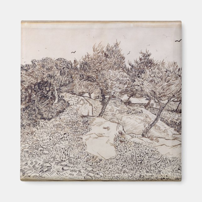 Vincent van Gogh | The Olive Trees Magnet (Front)