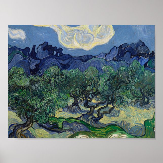 Vincent van Gogh - The Olive Trees Poster (Front)
