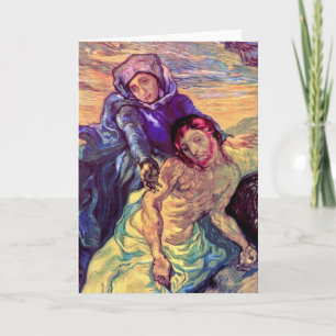 Vincent Van Gogh - The Pieta - Jesus & Virgin Mary Holiday Card