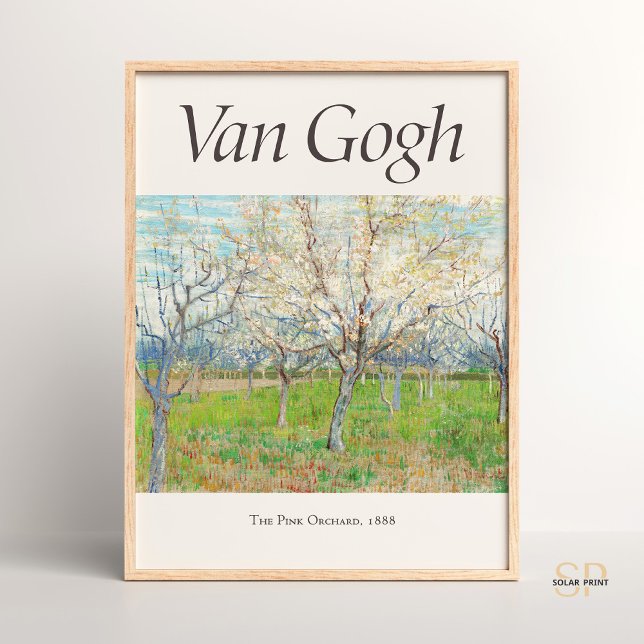 Vincent van Gogh The Pink Orchard Art Print Retro (Creator Uploaded)