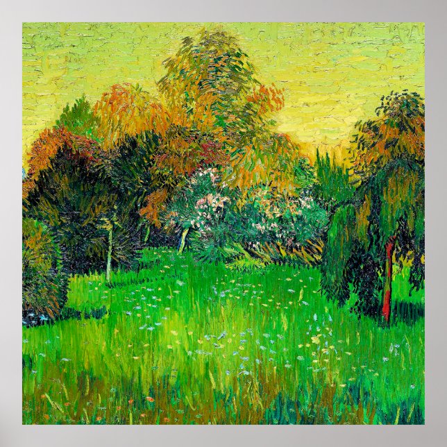 Vincent van Gogh, The Poet's Garden, Poster (Front)