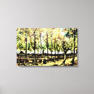Vincent Van Gogh - The poplars in Nuenen 3 Canvas Print