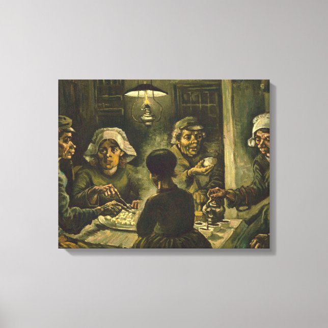 Vincent Van Gogh - The potato eaters AprilMay Canvas Print (Front)