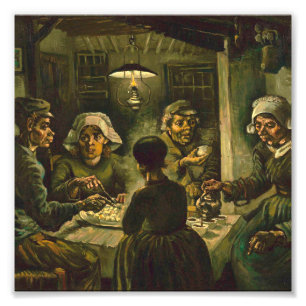 Vincent Van Gogh - The potato eaters AprilMay Photo Print