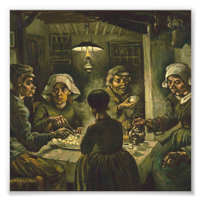 Vincent Van Gogh - The potato eaters AprilMay Photo Print (Front)