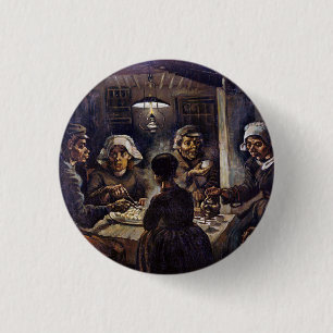 Vincent Van Gogh The Potato Eaters Fine Art 3 Cm Round Badge