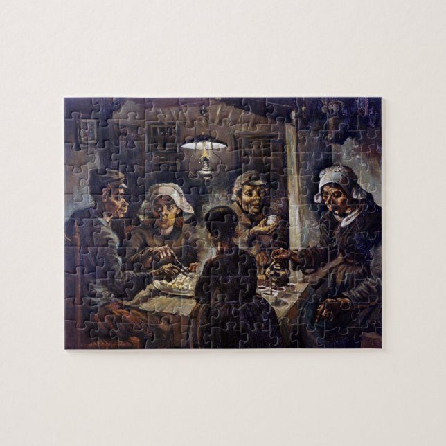 Vincent Van Gogh The Potato Eaters Fine Art Jigsaw Puzzle (Horizontal)