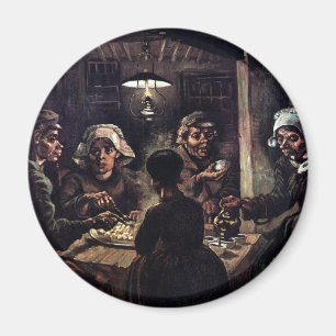 Vincent Van Gogh - The Potato Eaters Fine Art Magnet