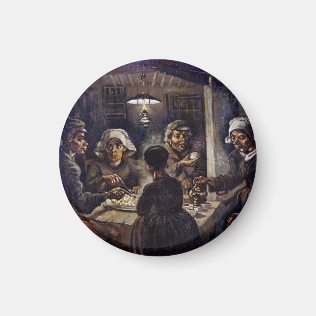 Vincent Van Gogh The Potato Eaters Fine Art Magnet (Front)