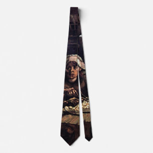 Vincent Van Gogh - The Potato Eaters Fine Art Tie