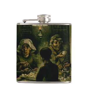 Vincent van Gogh - The Potato Eaters Hip Flask