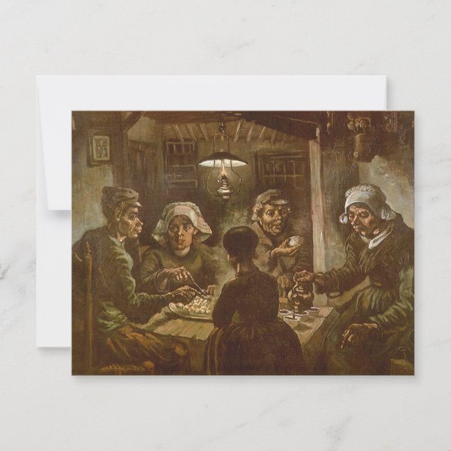 Vincent van Gogh - The Potato Eaters Invitation (Front)