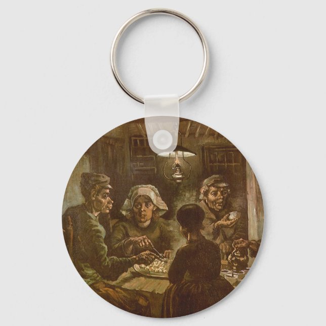 Vincent van Gogh - The Potato Eaters Key Ring (Front)